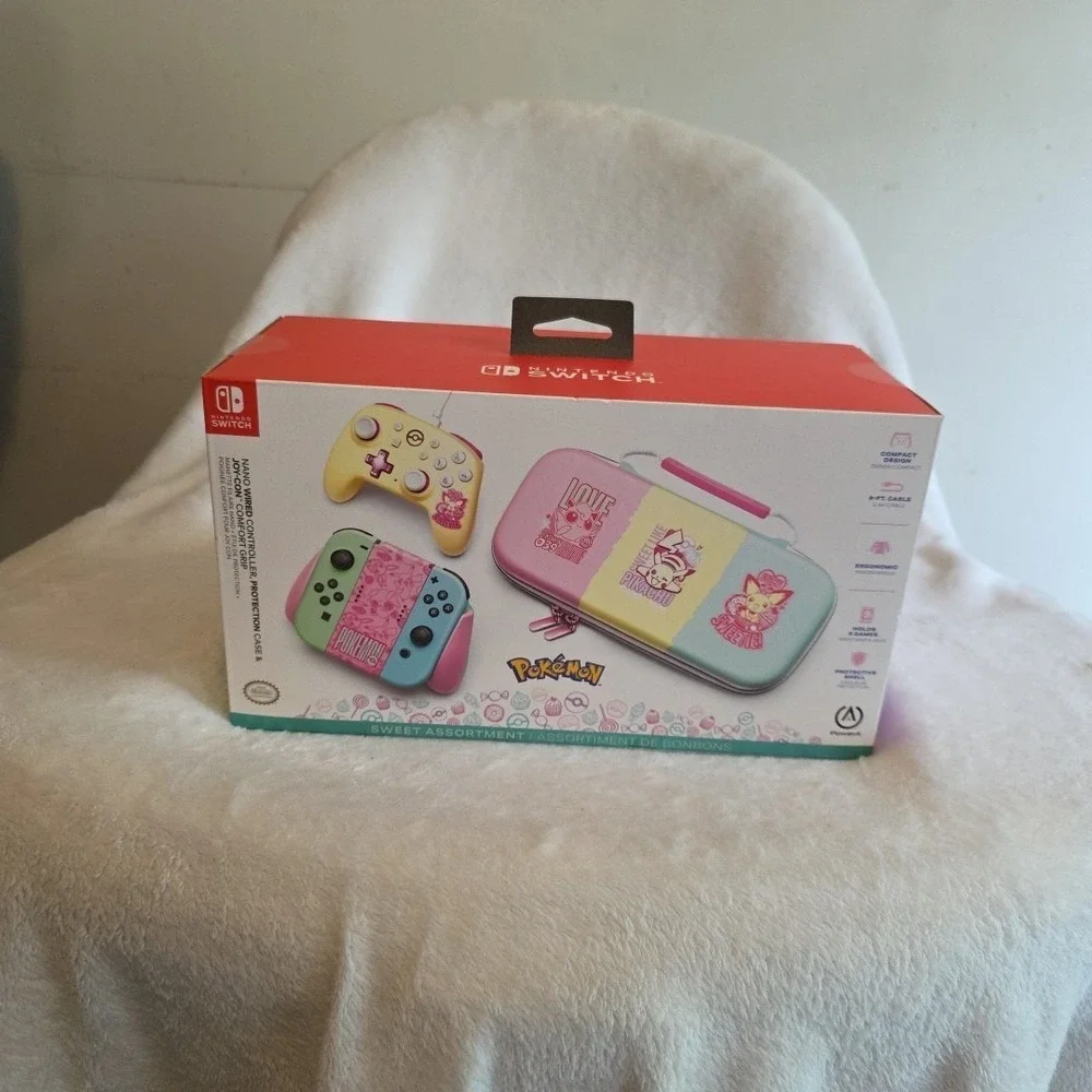 PowerA Pokémon Nintendo Switch Accessory Kit – Case,‎ Controller, Joy-Con Grip